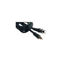 Pro.2 BNC Plug to RCA Plug 75Ohm Video Coaxial Shielded Cable Lead 2m
