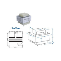 Powertran 10VA 9+9V PCB Transformer