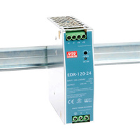 Meanwell 120W 24VDC 5A DIN Rail Power Supply WITH  240V input terminals