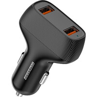 Powertran QC3.0-36W Dual USB A Ports Car Multiple Devices Charger 