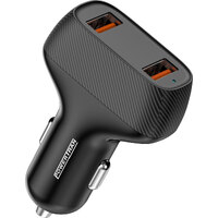 Powertran QC3.0-36W Dual USB A Ports Car Multiple Devices Charger