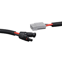 Powerhouse M8649 0.3m Dual MC4 Style Plug To Anderson Style Cable