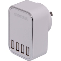 Powertran 4 Output Intelligent 4.5A High Current USB Charger A type  connector