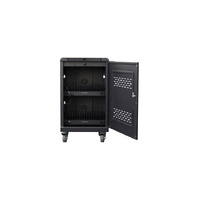 Powertran M8887  32 Port 2000W USB Type-C Charging Cart Ventilated Design Black