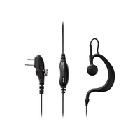 Midland MA27M Ear Microphone With PTT Switch Suits G15/G18 SERIES 2-Pin L Socket