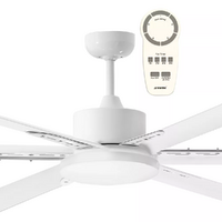 Martec 2100mm 84inch 35W DC Metal Body & 6 Blades Ceiling Fan with Remote White