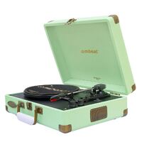mbeat®  Woodstock 2 Tiffany Green Retro Turntable Player