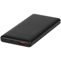 Powertech Black 10,000mAh Power Bank with USB-C and USB-A Ports 3A output