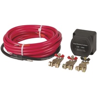 Powertech 12V 140A Dual Battery Isolator Kit with Wiring Cables IP65 rating