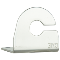 GME MB415SS  2.5mm L Antenna Mounting Bracket with Cable Slot Stainless Steel