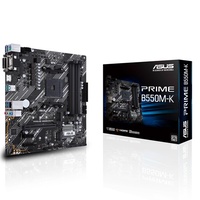 ASUS AMD B550 Ryzen AM4 mATX MB Dual M.2 PCIe 4.0 1Gb Ethernet SATA 6Gbps