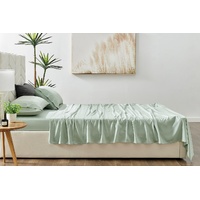AS__Matt Blatt Bamboo Cotton Sheet Set Green Bed Size Double