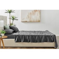 Matt Blatt Bamboo Cotton Sheet Set Charcoal Bed Size Single
