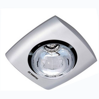 MARTEC Contour 1 Single Heat Ceiling Bathroom Heater Unit Only Silver