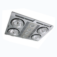 MARTEC Profile Plus 4 Heatlamp LED 3 in 1 bathroom Heater & Exhaust Fan Silver