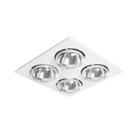 Martec Striker MBHS4LW Colour 3 LED 3in1 Bathroom Heater Exhaust Fan Light White