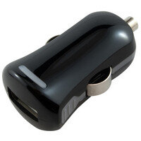 Micro USB Car Charger Single Port 2.1A Black