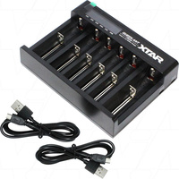 XTAR MC6 QUEEN ANT USB Input Automatic 6 Channel 6 Cell Lithium Battery Charger