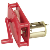 Plastic Adjustable Pre-assembled Gear Material Hand Crank Dynamo 