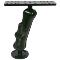 Aluminium Double Ball Joint Arm Universal Mount with top plate and round base
