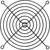 120Mm Metal Fan Grille - Black