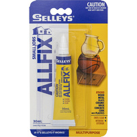 SELLEYS ALLFIX Small Jobs Multi Purpose Grip for Metals Plastics Timber 30ml