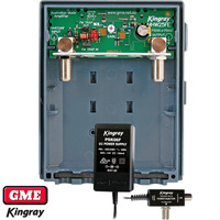 Kingray MHW25FE & PSK06 Kit UHF Switchable Amplifier Masthead Power Injector