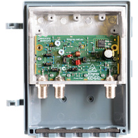 Kingray 14 V UHF-VHF 43dB 4G LTE Fully Shielded F Type Masthead Amplifier