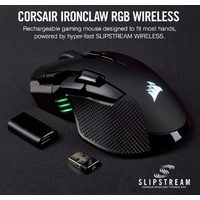 Corsair Ironclaw RGB Wireless FPS-MOBA 18000 DPI Slipstream Gaming Mouse