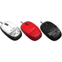 Logitech Corded Optical Mouse Black Full-Size Comfort Ambidextrous Design