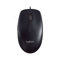 Logitech M90 USB Wired Optical Mouse 1000dpi Smooth Mover MAC Full Size Control