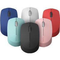 RAPOO M100 2.4GHz  and Bluetooth 3  4 Quiet Click Wireless Mouse Red
