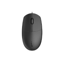 RAPOO N100 Wired USB Optical 1600DPI Mouse Black No Driver Required