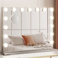 Embellir Makeup Mirror 58x46cm Hollywood Vanity with LED Light Tabletop Wall