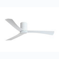 MARTEC 3 ABS Blade 1320mm Hugger DC Remote Control Ceiling Fan White Satin