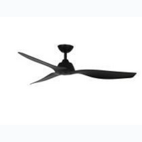 MARTEC  Malibu 1320mm 3 ABS Blade DC Remote Control Ceiling Fan Only Matt Black