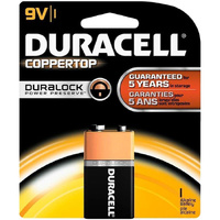 Duracell MN1604B1 9V Coppertop Alkaline Battery