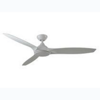 MARTEC 1420mm 3 ABS Blade DC Remote Control Ceiling Fan LED Light White Satin White