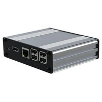 Multicomp Pro 3 Box Silver Raspberry Pi Enclosure Kit HDMI Pi3 Extender Board