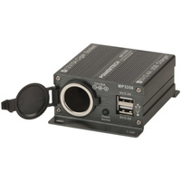 Powertech 24V DC-12V DC Voltage Power Converter with Dual USB Ports for Trucks