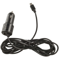Car Charger for Dash Camera and GPS Navigation Mini USB 3m & USB TypeA 2.4A