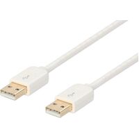Prolink USB-A 2.0 To USB-A 2.0 Lead 2.0M Plug White