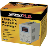 Powertech 50Hz 0 to 30VDC 0 to 5A LED Display Panel Regulated Power Supply