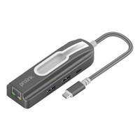 Prolink USB Type-C Multimedia adaptor 2x USB3.0 A + 1x Gigabit Ethernet 