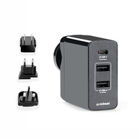 mbeat Gorilla Power 45W USB-C Power Delivery and Dual USB A World Travel Charger