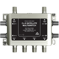 JONSA MS2X8 Multiswitch 2 Input 8 Outputs Remote Powered by Satellite Receiver 