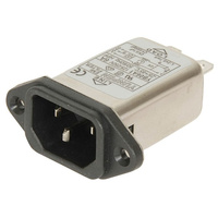 IEC RF EMI Power Line Filter 6A Rated Connector Adaptor Industry standard design