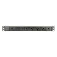 Ecotech 6-Way PDU with Surge and Overload Surge Protection 240V Outlets