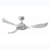 MARTEC 1320mm 3 ABS Blade DC Motor Remote Control Ceiling Fan Brushed Nickel