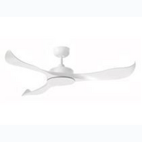 MARTEC 1320mm 3 ABS Blade DC Motor Remote Control Ceiling Fan Only White Satin
